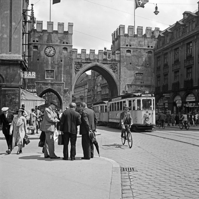 1930s Tram at Karlstor Gate Inner City Munich, Germany, 1937 For Sale - Image 5 of 5
