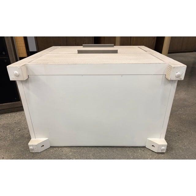 BRAND NEW RH LAGUNA 2-DRAWER WIDE NIGHTSTAND. Whitewash . Floor model Overall: 28"W x 17"D x 22"H Drawer Interior (2):...