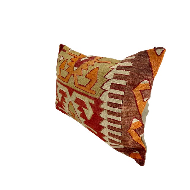Vintage Kilim Oversized Pillows For Sale - Image 10 of 10