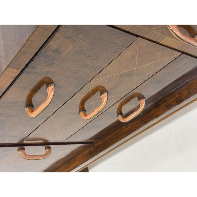 Italian Art Deco Walnut Sideboard, 1950s For Sale - Image 16 of 18