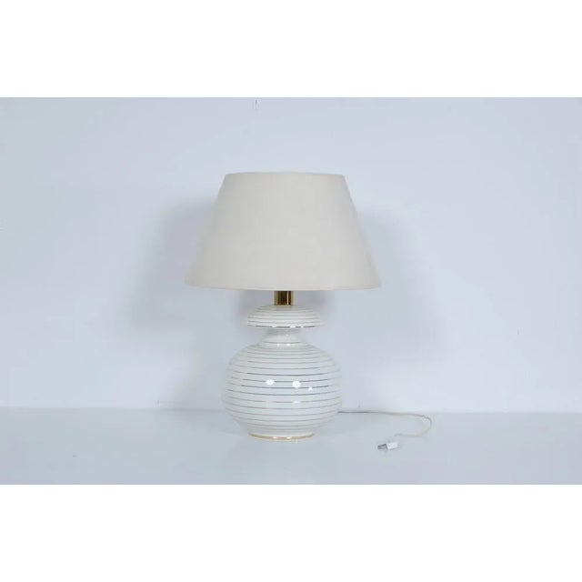 Abat Jour Table Lamp in Ceramic, 1980s For Sale - Image 3 of 10