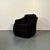 Mid-Century Modern Black Boucle Tub / Swivel / Lounge Chair, Faux Fur For Sale - Image 4 of 12