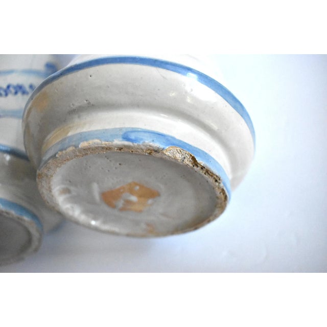 Pair of Spanish Apothecary Alberelos Jars For Sale - Image 10 of 12