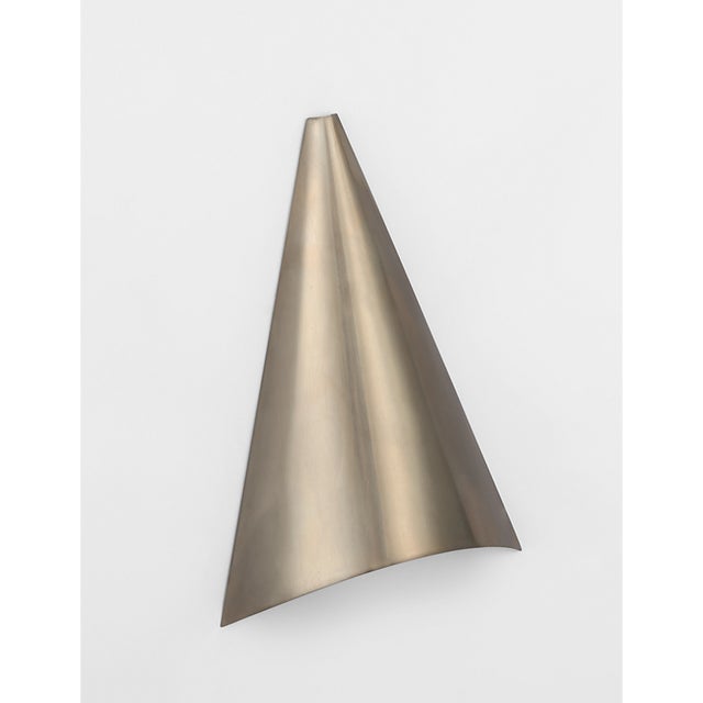 Gray Kelly Wearstler for Visual Comfort Signature Piel 9" Indoor/Outdoor Wall Wash in Pewter For Sale - Image 8 of 12