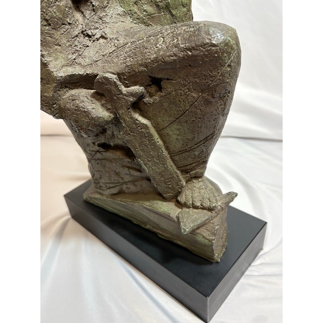 Austin Productions Vintage Ellen Lord by Austin Productions, Signed Cast Metal Sculpture 1960's For Sale - Image 4 of 9