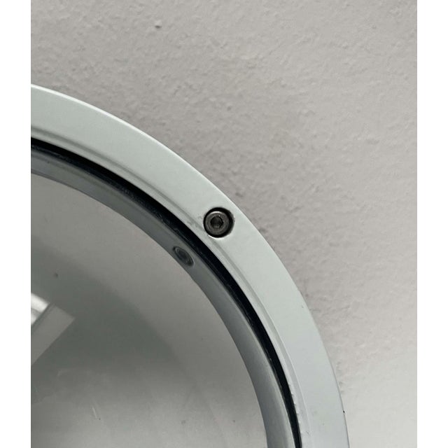 Mid-Century Modern Danish Pirat White Metal Outdoor Wall Lamp by Eva and Nils Koppel, Gert Edstrand for Nordisk Solar, 1960s For Sale - Image 14 of 18