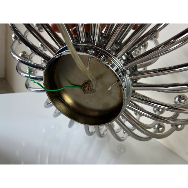 Vintage Italian Design " Pistillo " - Style Chrome Sconce Lamp For Sale - Image 11 of 13