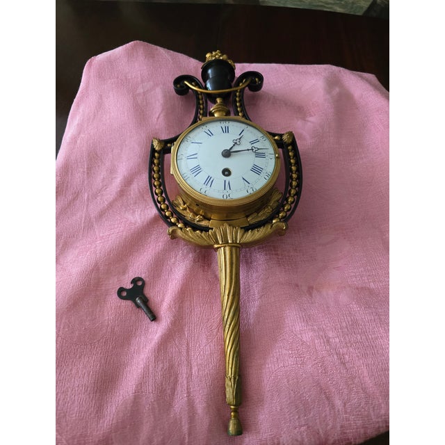 Antique French Empire Gilt Bronze Ormolu Wall Clock For Sale - Image 17 of 17