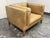 Contemporary Contemporary Tan Leather Armchair For Sale - Image 3 of 12