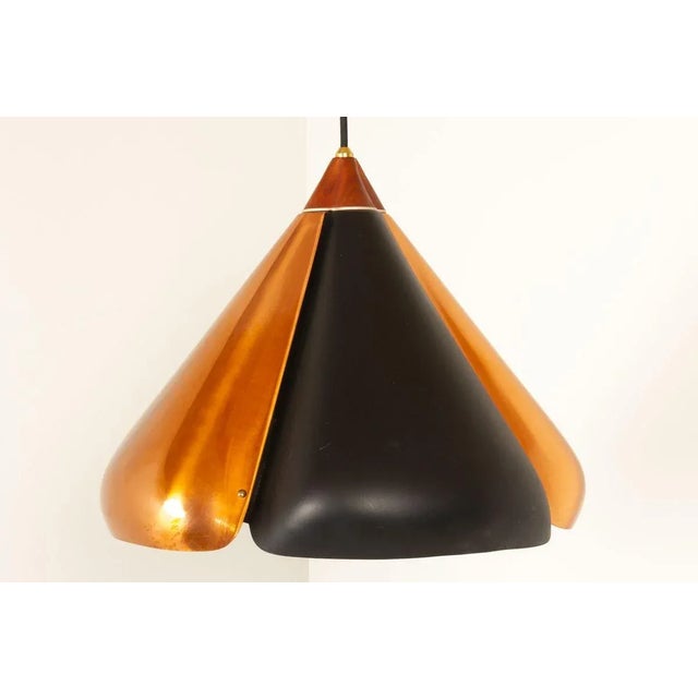 Danish Copper and Black Pendant Lamp, 1960s For Sale - Image 18 of 18