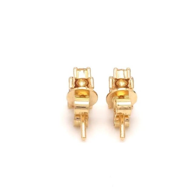 1.24 cts Natural ruby and 0.21 diamond earrings in 14k gold For Sale - Image 13 of 18