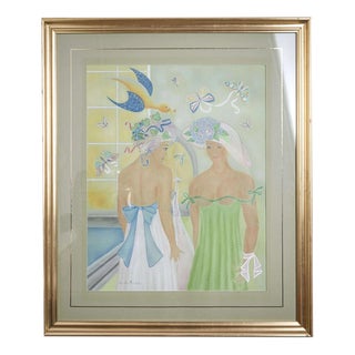Charlo Hasen, Diurnal Butterflies, Pastel, Framed For Sale