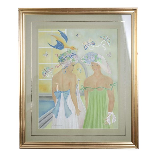 Charlo Hasen, Diurnal Butterflies, Pastel, Framed For Sale