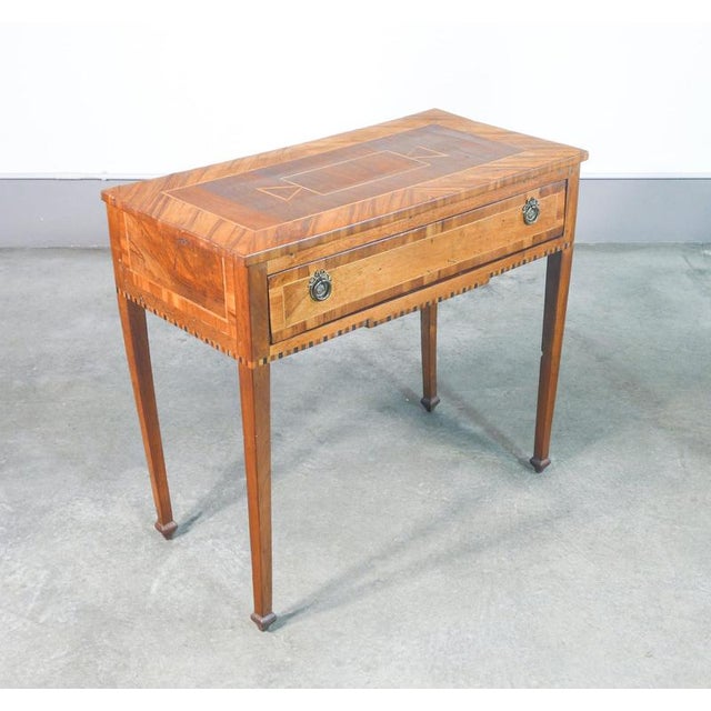 Louis XV Desk in Inlaid Walnut. 1700 For Sale - Image 18 of 18