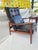 Orenas Teak Leather Lounge Chair Ib Kofod Larsen For Sale - Image 9 of 17