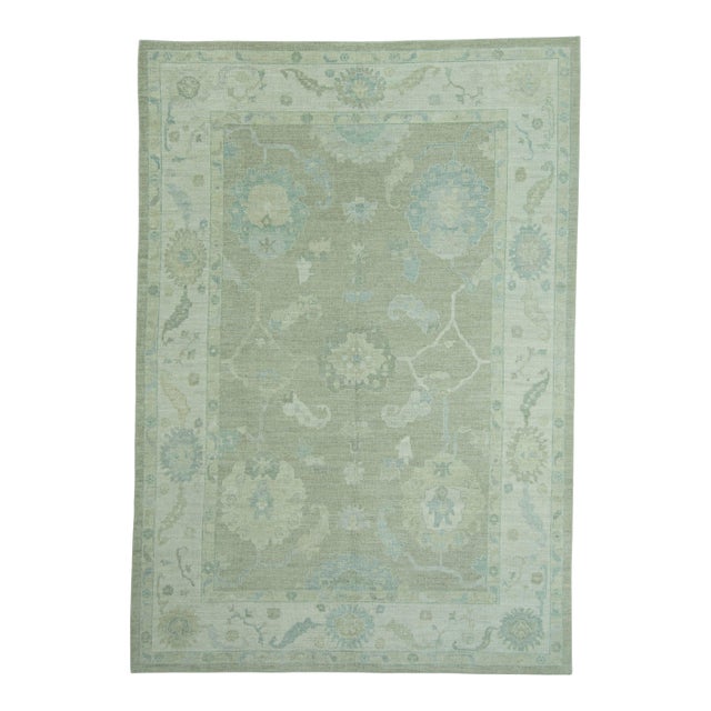Turkish Oushak Rug 9'11 x 14'2" #19370 For Sale