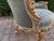 1950 French Louis XVI Gold Beech Damask Settee - 1 Pc For Sale - Image 6 of 14