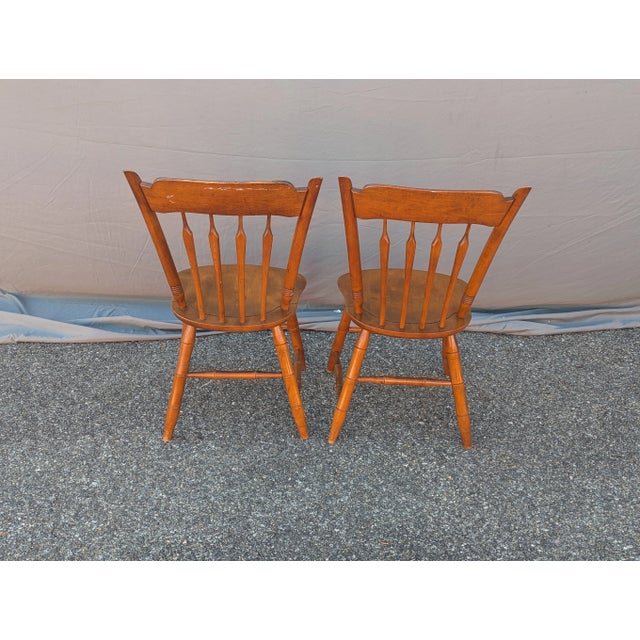Mid 20th Century Vintage Ethan Allen Side Chairs - A Pair For Sale - Image 5 of 8