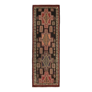 Vintage Persian Tribal Kilim in Polychromatic Geometric Patterns by Rug & Kilim For Sale