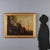Oil on canvas. At the centre of the scene, set outdoors in a suburb of the city, a figure standing on a stage or a raised...