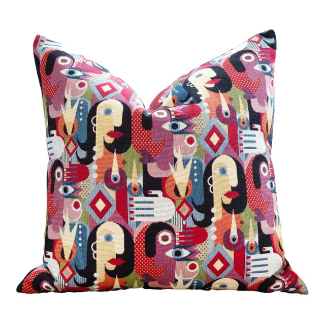 Picasso Inspired Throw Pillows by Nicholas Wolfe For Sale