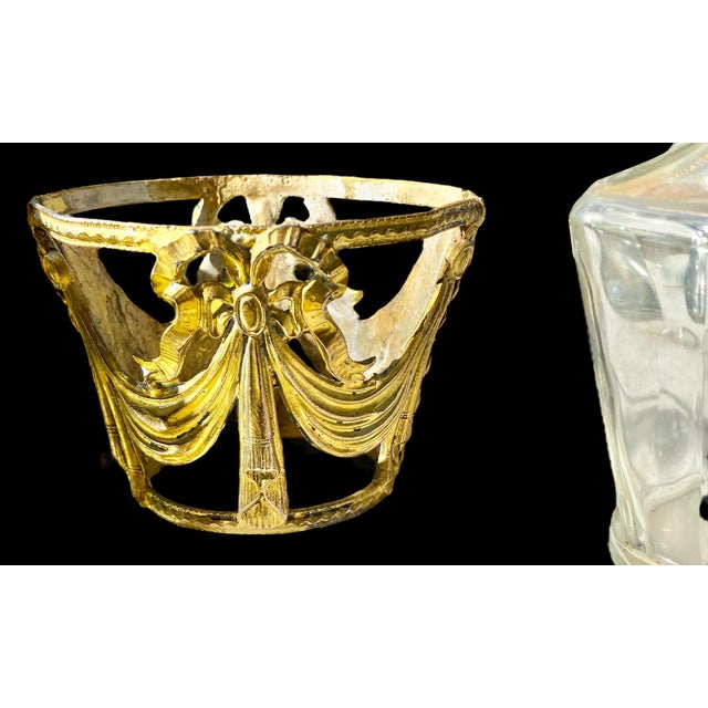 Vintage 1950’s Ormolu and Glass Perfume Bottle For Sale - Image 12 of 16