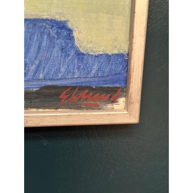 Bengt Eklund, Blue Coast (Blå Kust), 1950s, Oil on Canvas, Framed For Sale - Image 13 of 15