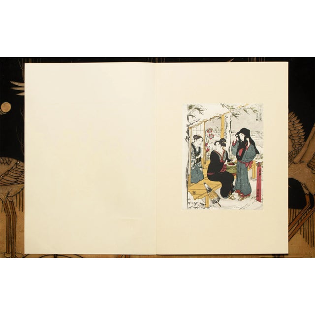 Paper 1964 After Kiyonaga "Yuki. Snow", Full-Color Print From Japan For Sale - Image 7 of 12