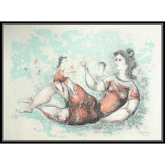 Message us to inquire about custom framing options! (Included for free with every purchase) Chaim Gross Authentic Hand...