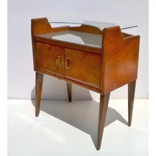 Vintage Teak Nightstands by Paolo Buffa, 1940s, Set of 2 For Sale - Image 6 of 10