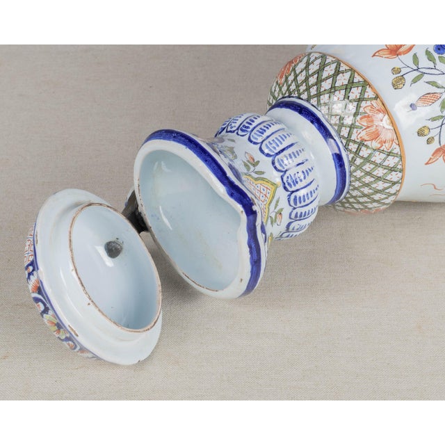 19th Century French Rouen Faience Pitcher For Sale - Image 11 of 12