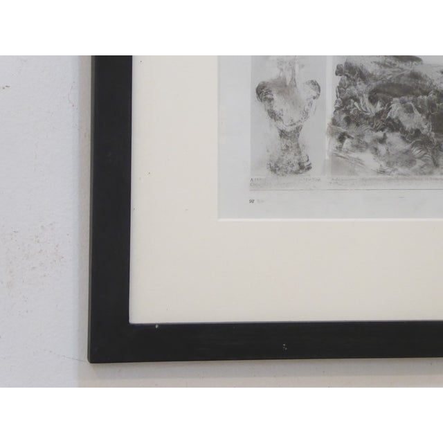Abstract Vintage Drawing by Neal Beckerman For Sale - Image 3 of 4