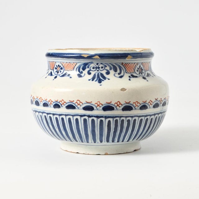 Antique French Faience Bowl from Rouen, 1700s For Sale - Image 6 of 7