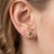 These elegant stud earrings feature radiant Citrine gemstones, admired for their warm golden-yellow glow and lively...
