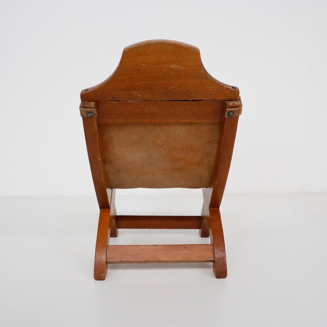 Mexican 1950s Petite Mexican Butaque in the Style of Clara Porset For Sale - Image 3 of 4