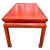 Vintage Red Chinoiserie Style Coffee Table For Sale - Image 4 of 10