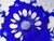 Vintage Nachtmann Traube Cobalt Blue Cut to Clear Punch Cup Grape Design Euc For Sale - Image 11 of 12