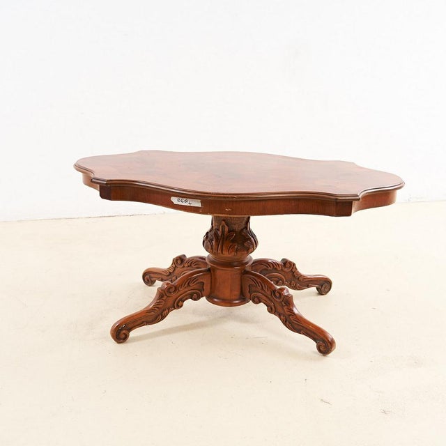 Vintage Wooden Biscuit Table For Sale - Image 9 of 10