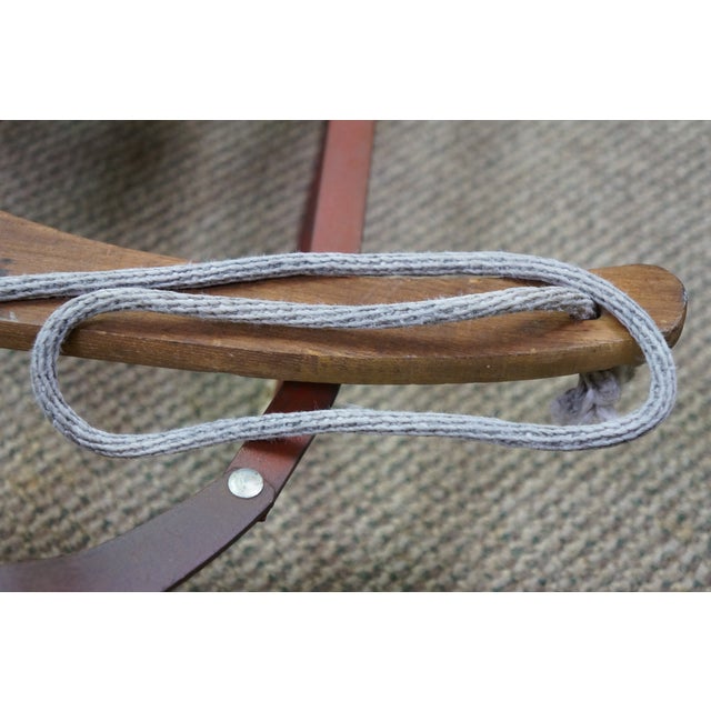 Mid Century Royal Racer Oak & Metal Sled Flexible Flyer Style Snow Sleigh For Sale - Image 15 of 18