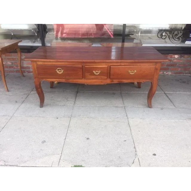 19th Century French 3 Drawer Writing Table/Sofa Table For Sale - Image 12 of 12