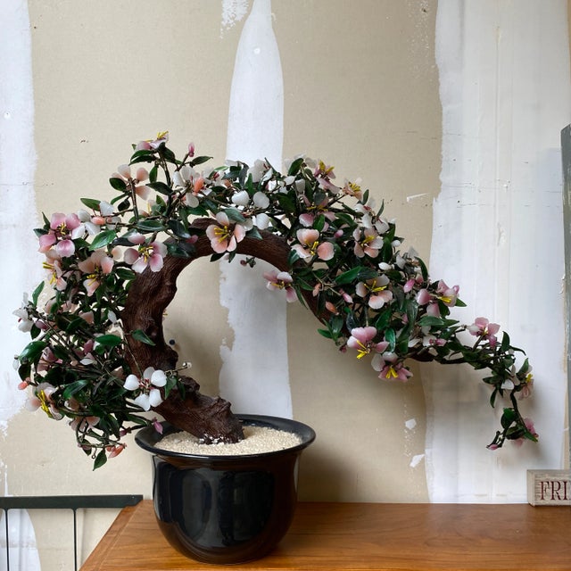 Glass 1970s Oversized Japanese Cherry Blossom Tree For Sale - Image 7 of 7