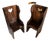 Pair of Vintage Country Core Heart Shaped Children’s Chairs For Sale
