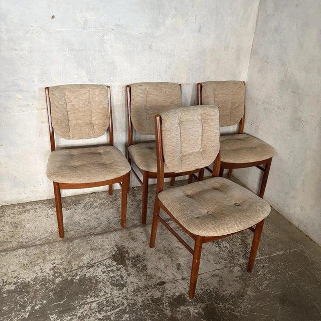 Nathan Teak Dining Chairs, Set of 4 For Sale - Image 4 of 7