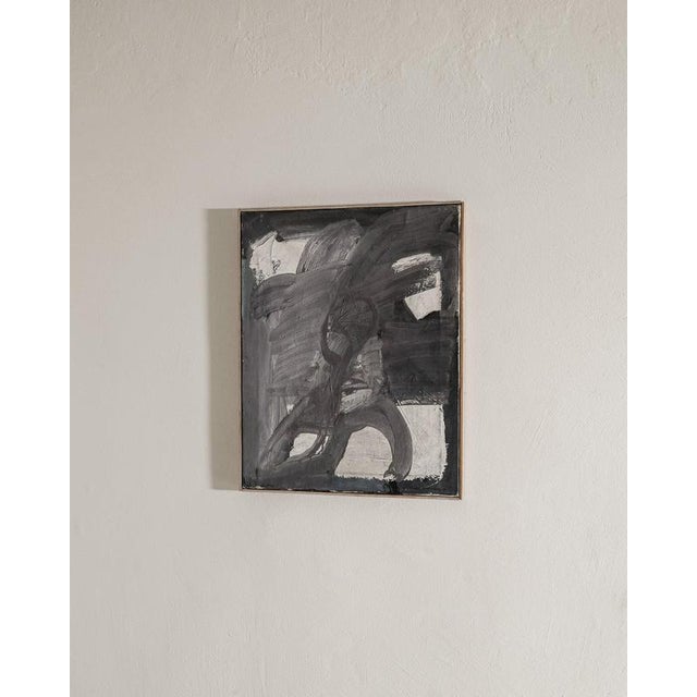 1960s Bertil Berntsson, Swedish Decorative Composition, Oil on Canvas, 1962 For Sale - Image 5 of 6