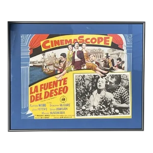 Mexican Movie Poster/Lobby Card of "La Fuente Del Deseo" Three Coins in the Fountain, C. 1954