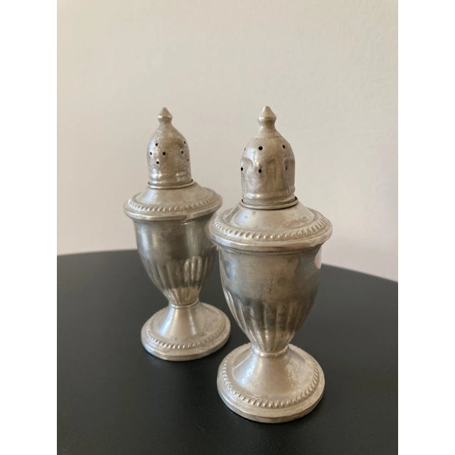 American Duchin Sterling Silver Salt & Pepper Shakers With Rope Design, Pair For Sale - Image 3 of 12