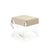 The Melodie Stool from Zentique is a modern vanity stool with a natural linen seat on a clear acrylic base. The petite...