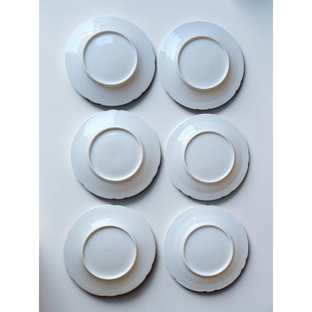 Paris Porcelain Dessert Plates, 19th Century, Set of 6 For Sale - Image 17 of 18