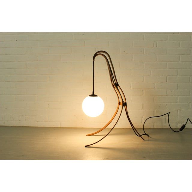 Early 21st Century Sculptural Table Lamp with Globe, 2010s For Sale - Image 5 of 11