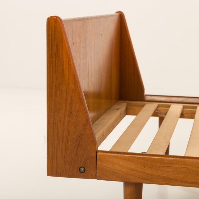 Wood Mid-Century Danish Teak Bed, 1960s For Sale - Image 7 of 10